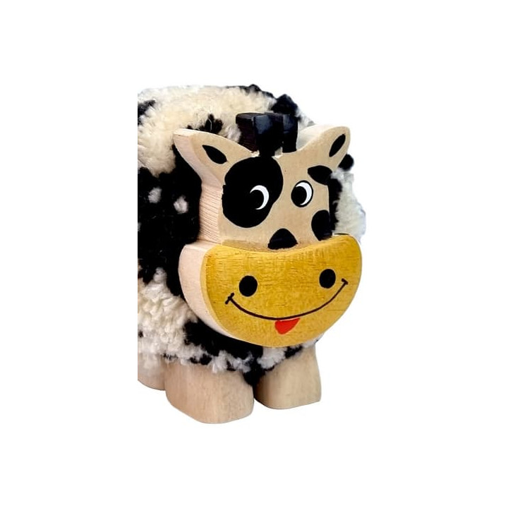 2Kids Toys Dřevěná figurka XL pompon Kráva