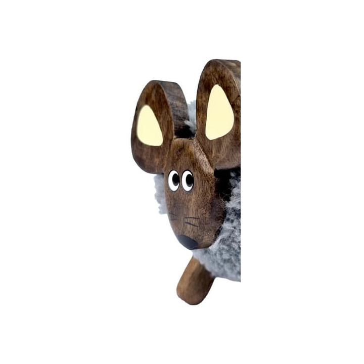 2Kids Toys Dřevěná figurka XL pompon Myš