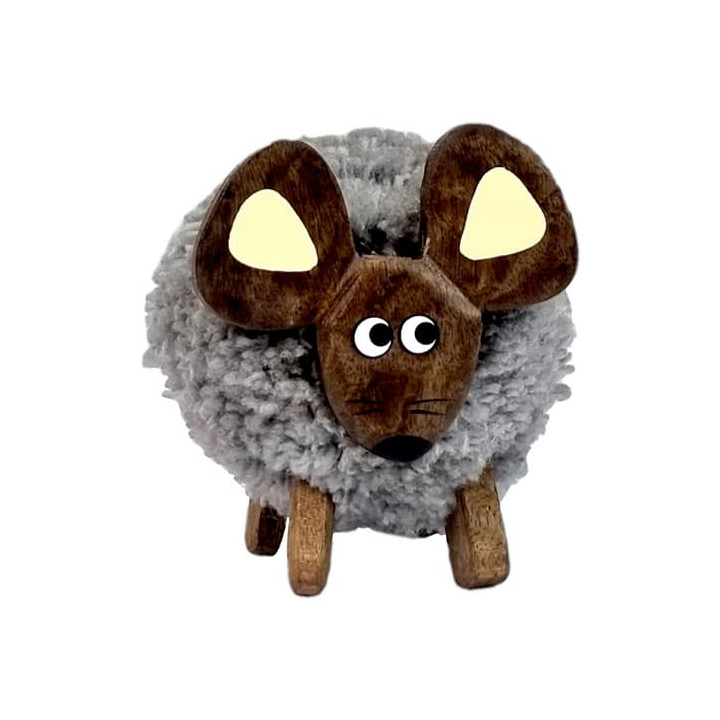 2Kids Toys Dřevěná figurka XL pompon Myš