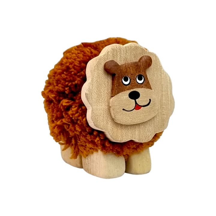 2Kids Toys Dřevěná figurka XL pompon Lev