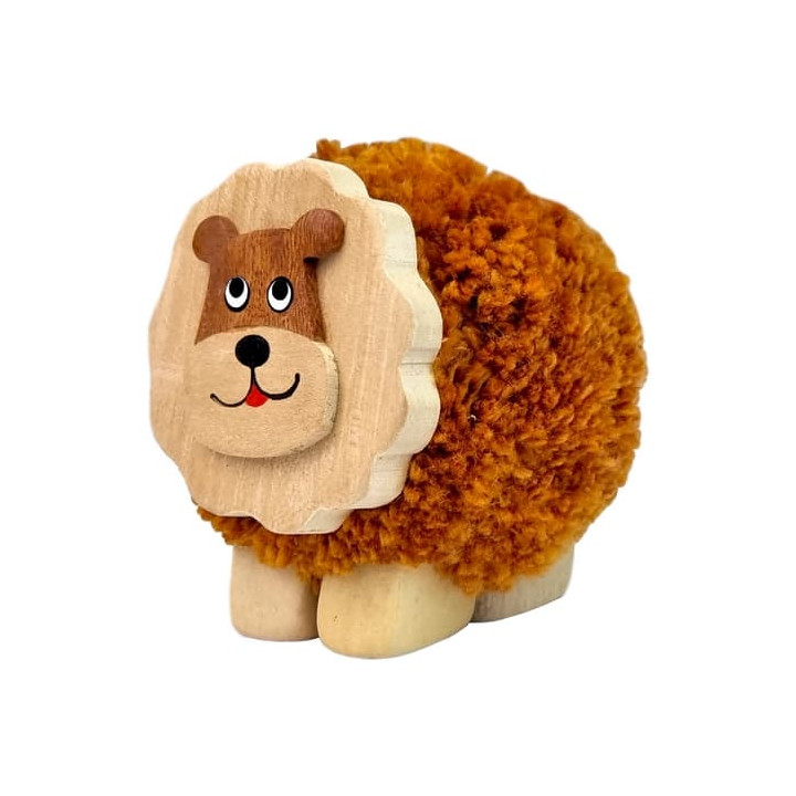 2Kids Toys Dřevěná figurka XL pompon Lev