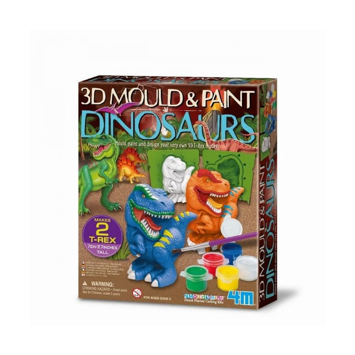 Výroba a malování - 3D dinosauři