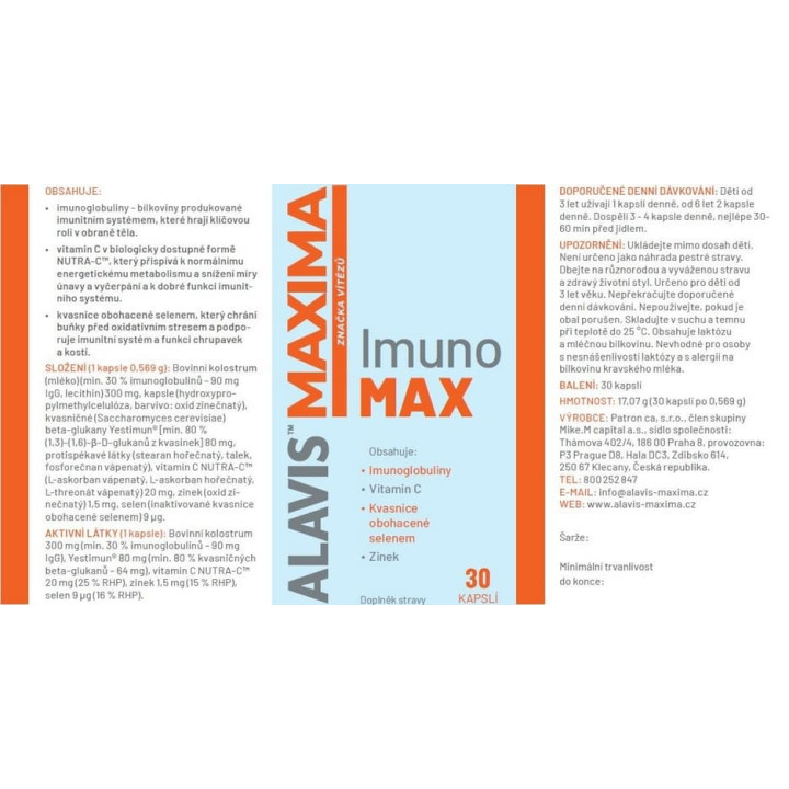 ALAVIS MAXIMA ImunoMAX 30 kapslí