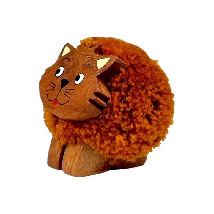 2Kids Toys Dřevěná figurka XL pompon Kočka