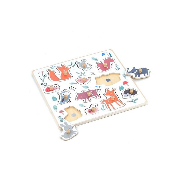 Vilac Lesní zvířátka puzzle s úchytem od Sarah Betz