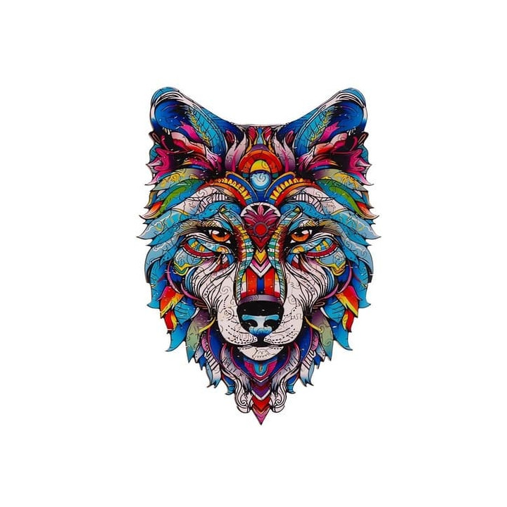 Wooden puzzle - Vlk