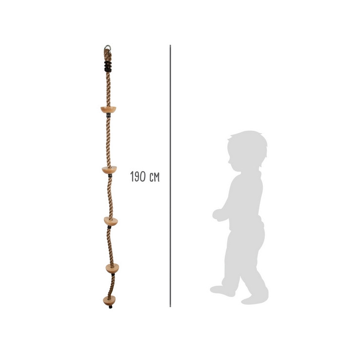 Small Foot Dětské šplhací lano s nášlapnými body