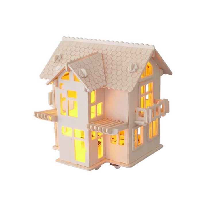 Woodcraft Dřevěné 3D puzzle Evropská vila C