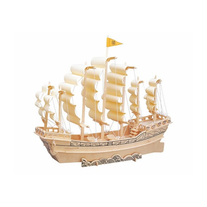Woodcraft Dřevěné 3D puzzle loď plachetnice P131