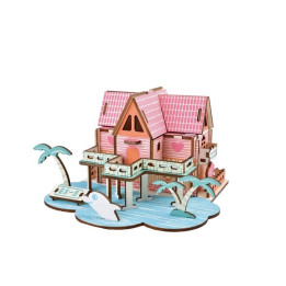 Woodcraft Dřevěné 3D puzzle Letní dům