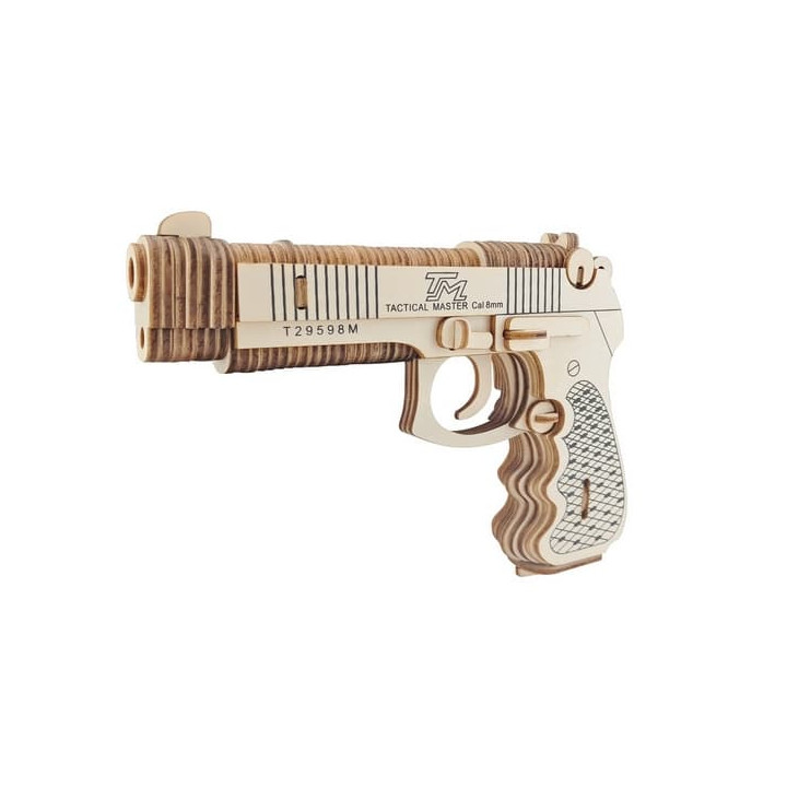 Woodcraft Dřevěné 3D puzzle Pistole M92F