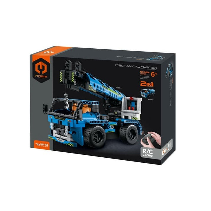 Stavebnice iM.MASTER nákladní auto RC 2v1plast 2,4GHz 401 dílků na baterie v krabici
