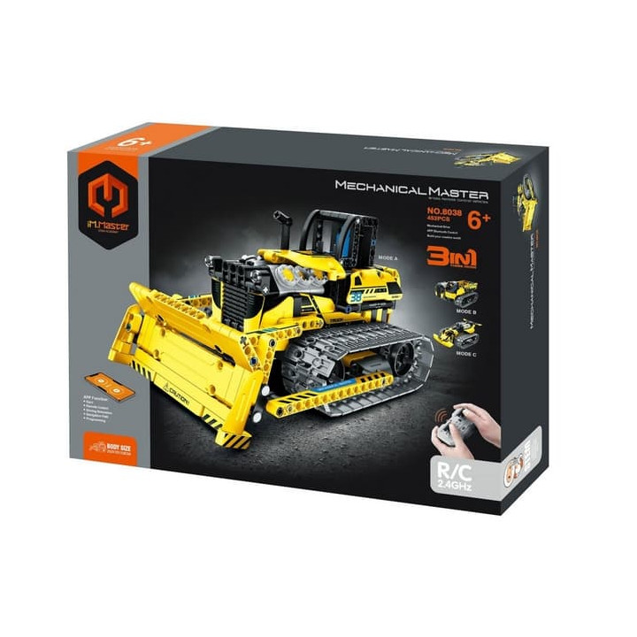 Stavebnice iM.MASTER 3v1 programovatelný stavební stroj RC plast 2,4GHz v krabici