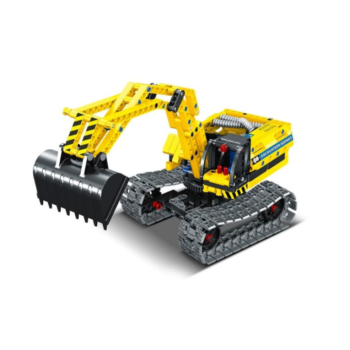 Stavebnice iM.MASTER bagr/robot 2v1 plast 342 dílků