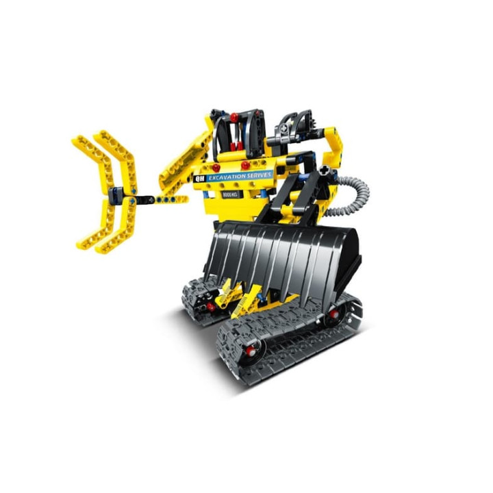 Stavebnice iM.MASTER bagr/robot 2v1 plast 342 dílků