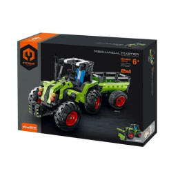 Stavebnice iM.MASTER traktor/traktor s valníkem 2v1 plast 346 dílků