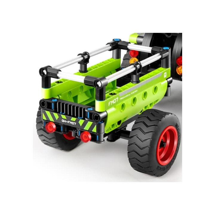 Stavebnice iM.MASTER traktor/traktor s valníkem 2v1 plast 346 dílků