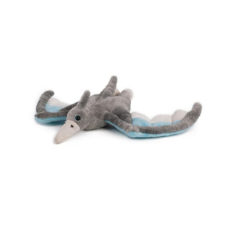 Pterosaur dinosaurus plyš 29x18cm šedivý