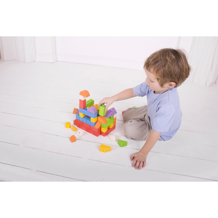 Bigjigs Baby Dřevěné Spojkostky - Basic set