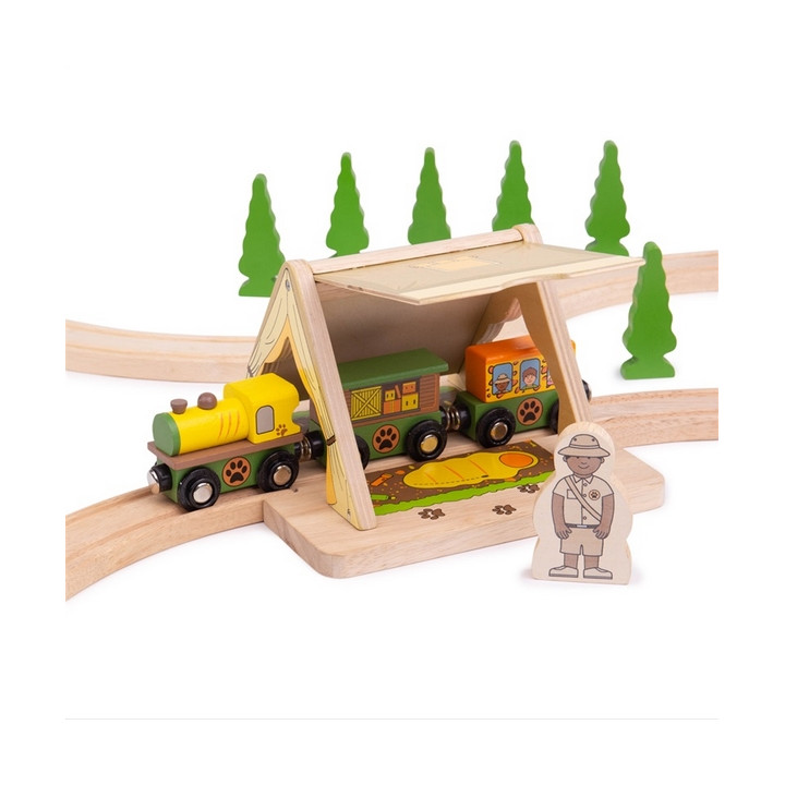 Bigjigs Rail vlak Safari stan