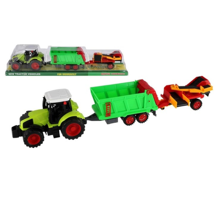 Traktor s vlekem a pásem 56cm na setrvačník