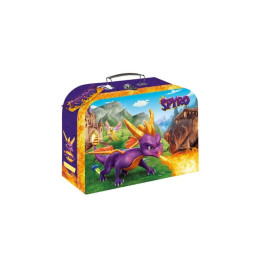 Kufřík/Kufr školní papírový Spyro 25x18x9cm