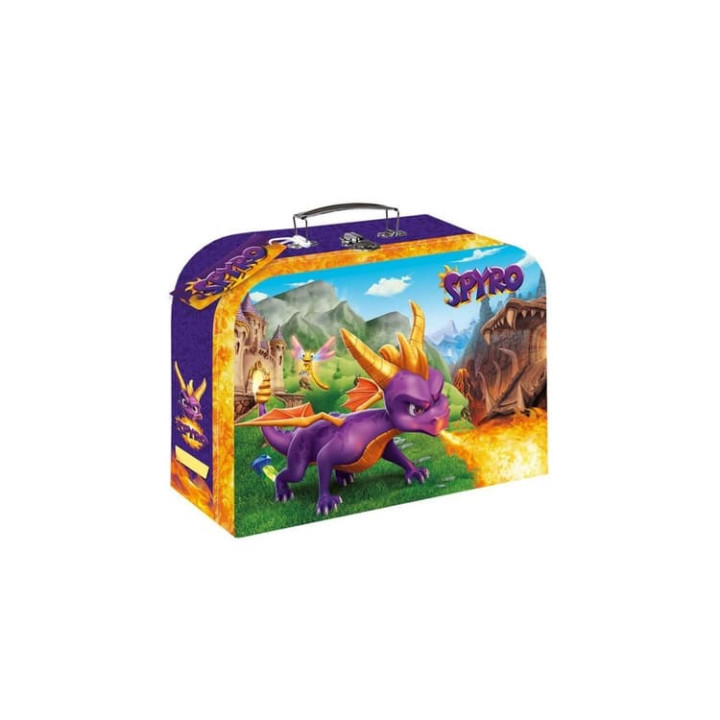 Kufřík/Kufr školní papírový Spyro 25x18x9cm
