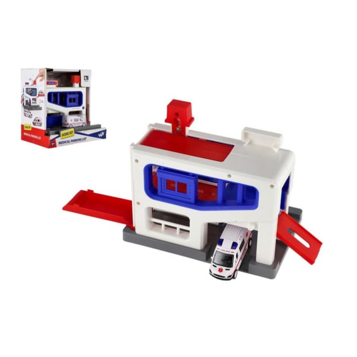 Garáž s autíčkem Ambulance
