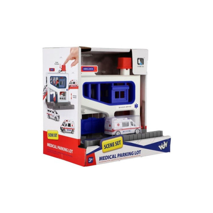 Garáž s autíčkem Ambulance