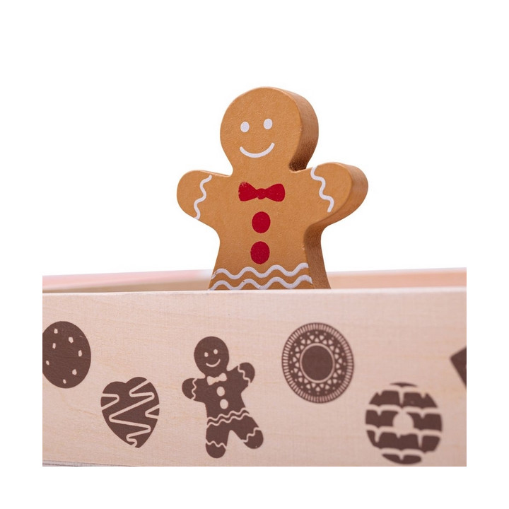 Bigjigs Toys Box s dřevěnými sušenkami