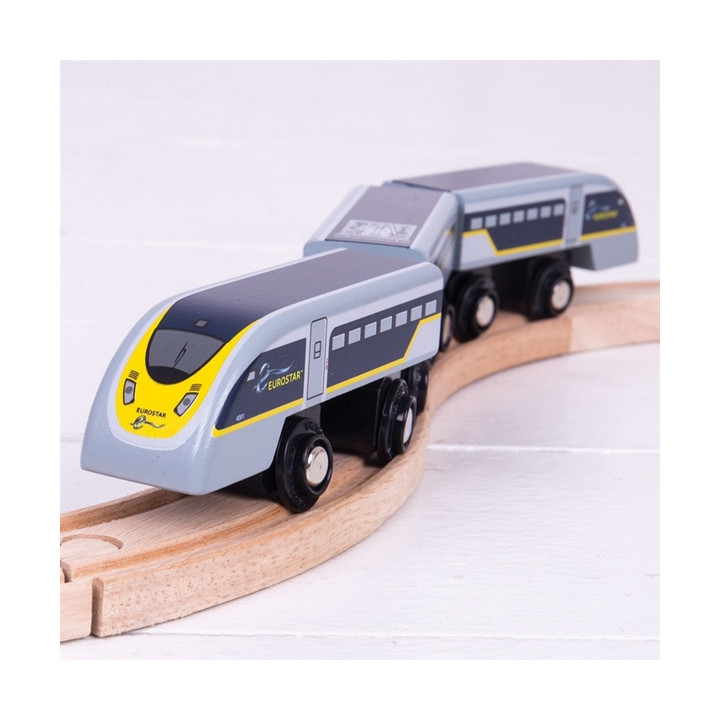 Bigjigs Rail Rychlík Eurostar E320 + 3 koleje