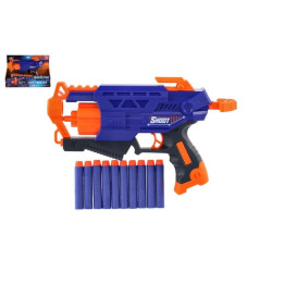 Pistole na pěnové náboje 28cm + 10 ks nábojů