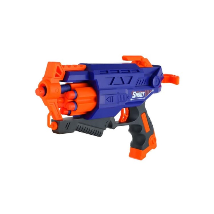 Pistole na pěnové náboje 28cm + 10 ks nábojů