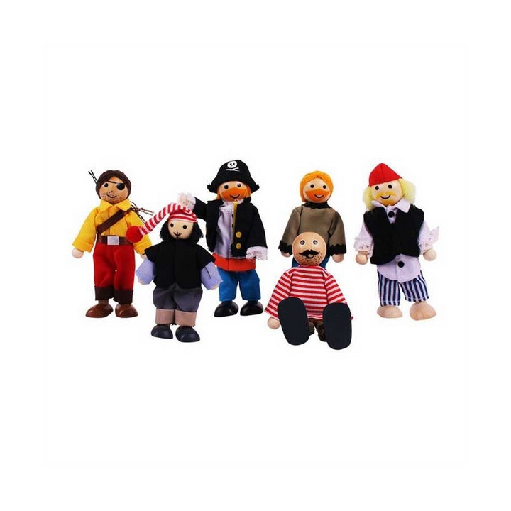 Bigjigs Toys Set piráti 6ks