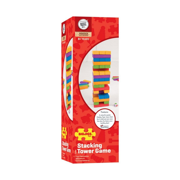 Bigjigs Toys Barevná Jenga