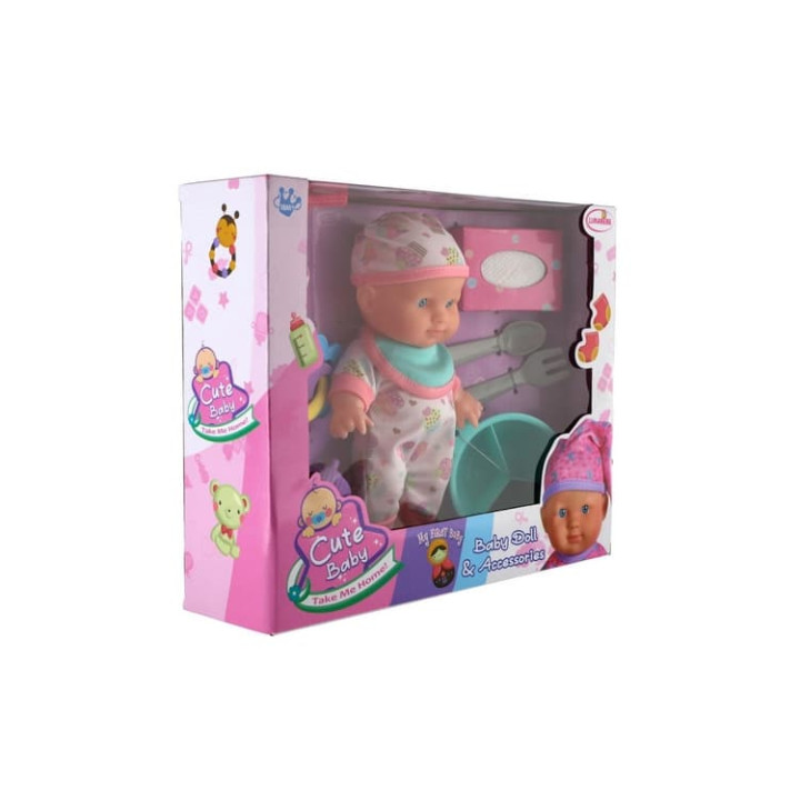 Panenka miminko 22cm s doplňky