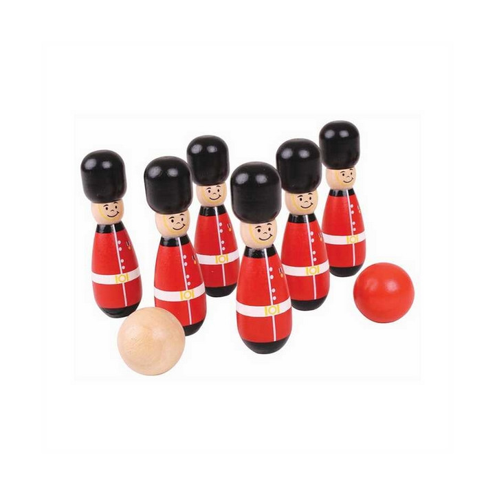 Bigjigs Toys Kuželky angličtí gardisti