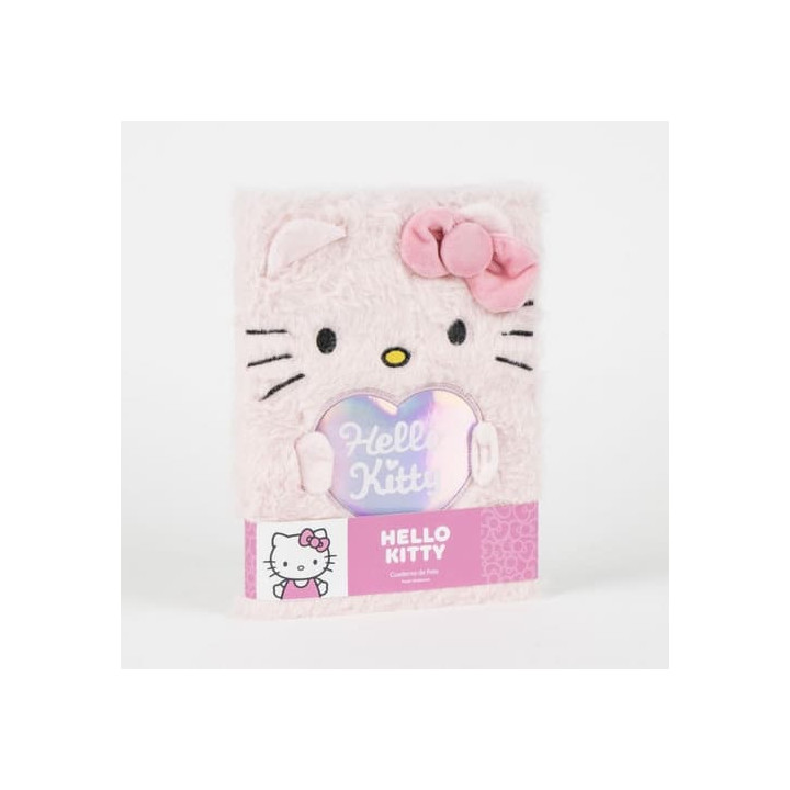 Plyšový zápisník - HELLO KITTY