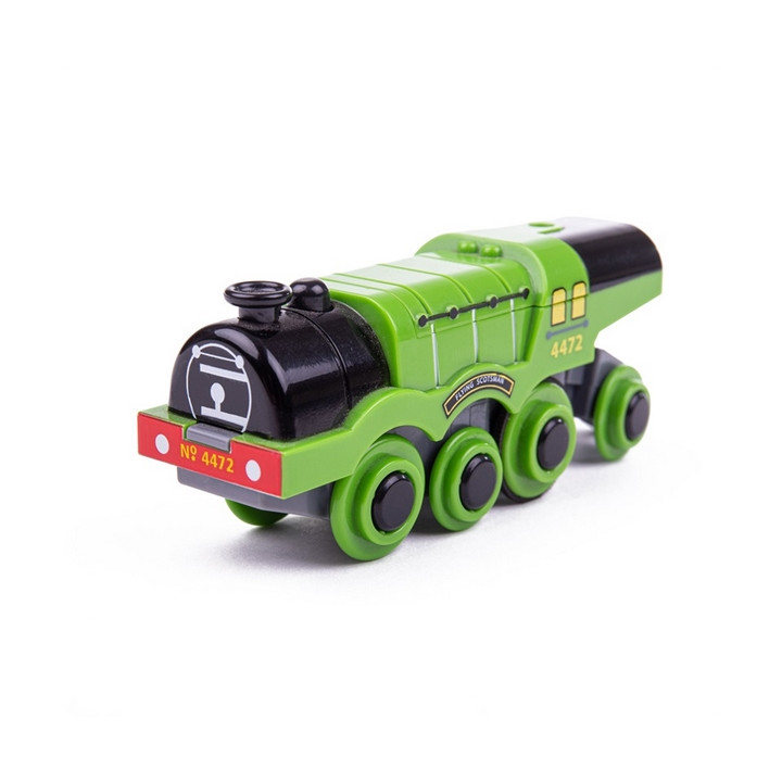 Bigjigs Rail Elektrická lokomotiva Flying Scotsman zelená