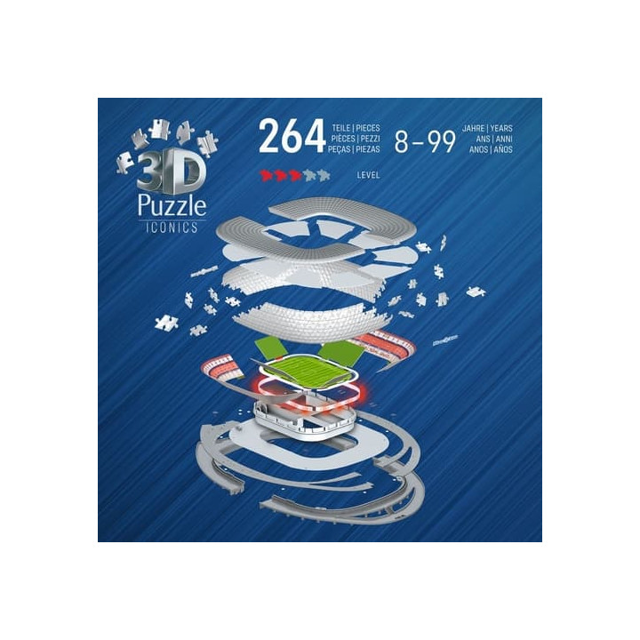 Iconics 3D puzzle Allianz Arena (Noční edice)