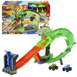 Hot Wheels Monster trucks dráha dračí zkáza