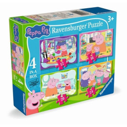 Puzzle Prasátko Peppa 4v1