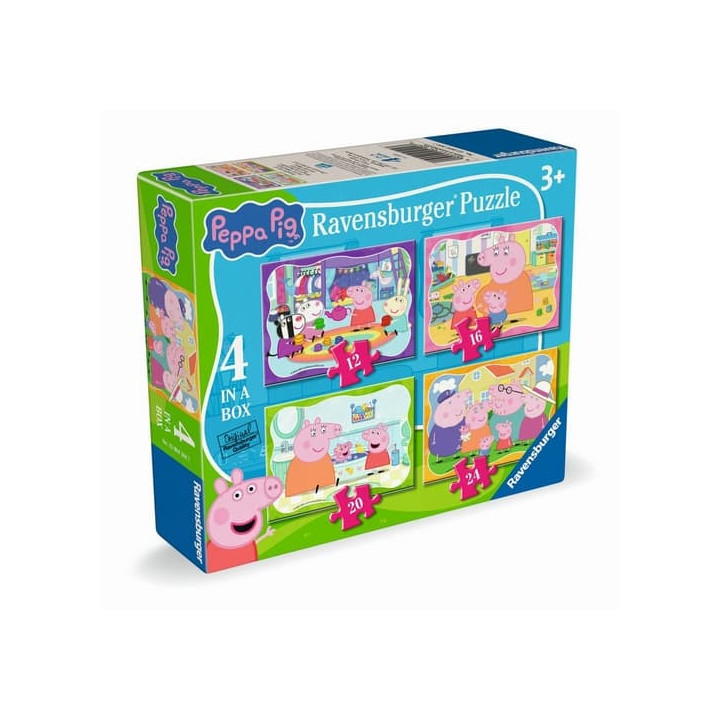 Puzzle Prasátko Peppa 4v1
