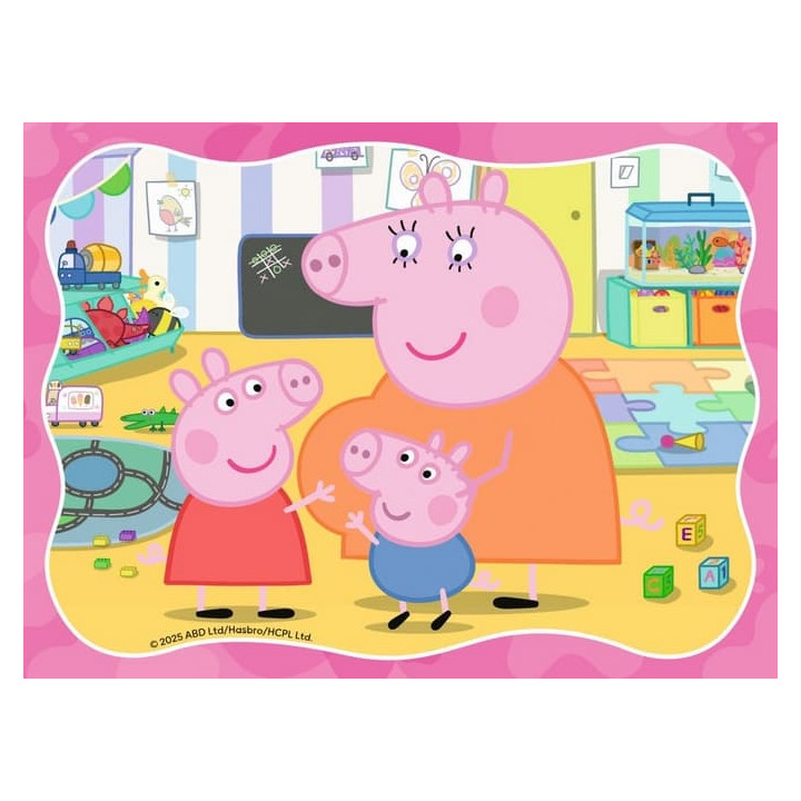 Puzzle Prasátko Peppa 4v1