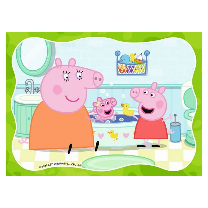 Puzzle Prasátko Peppa 4v1