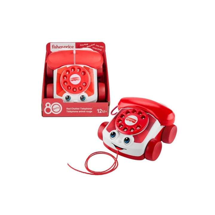 Fisher Price Tahací telefon 80. výročí Mattel