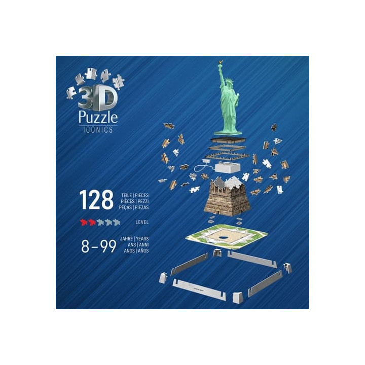 Iconics 3D puzzle Socha svobody (Noční edice)