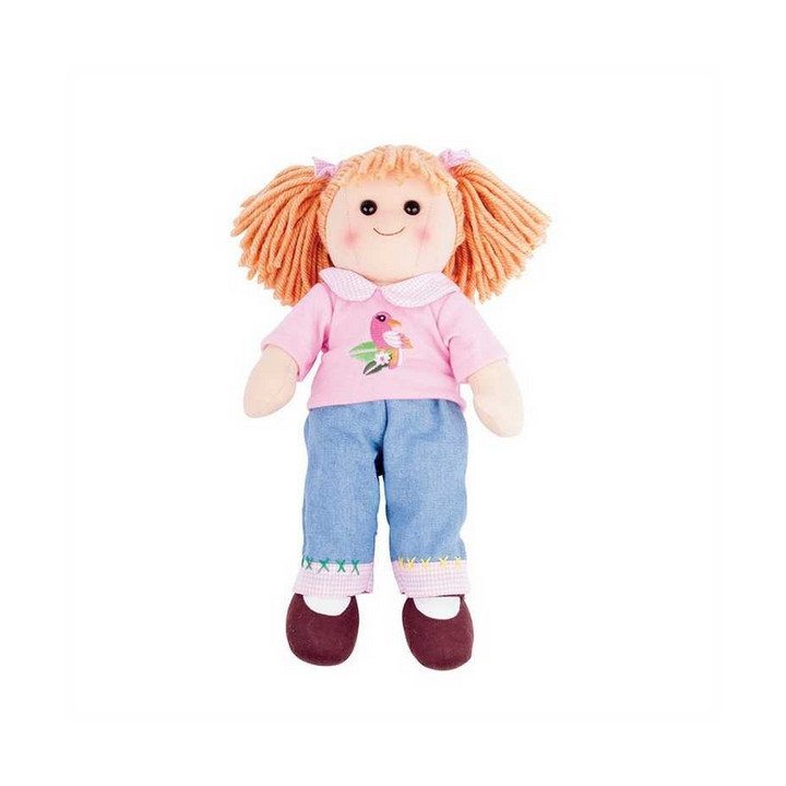 Bigjigs Toys Látková panenka Molly 38 cm