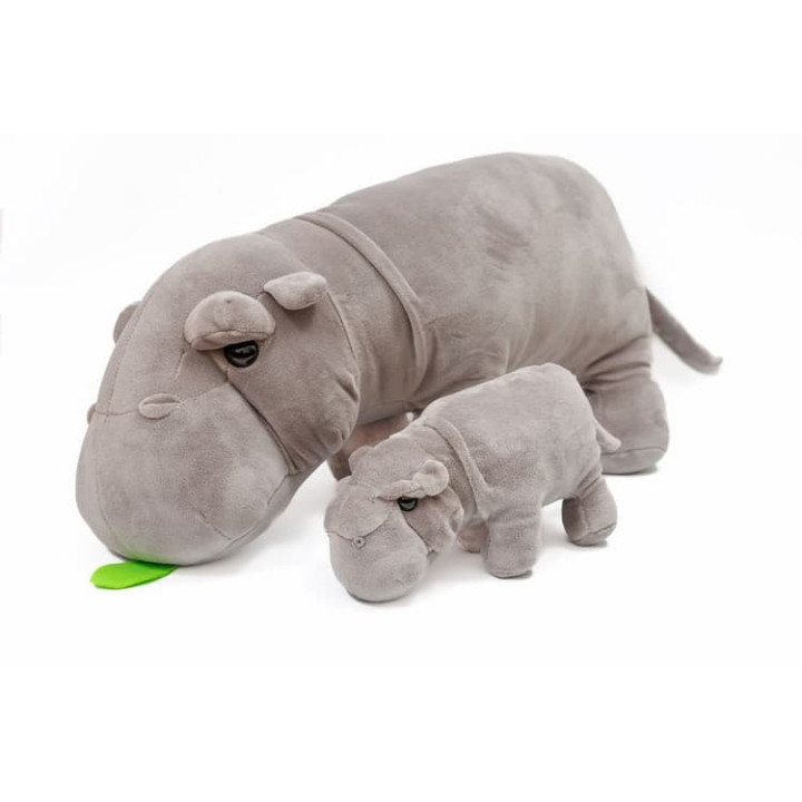 Hroší rodinka plyš 40 cm