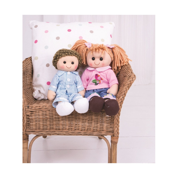 Bigjigs Toys Látková panenka Molly 38 cm